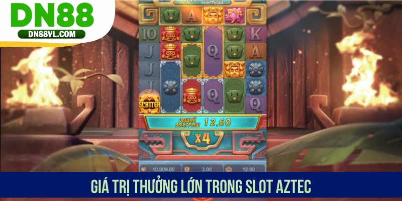 Giá trị thưởng lớn trong slot Aztec