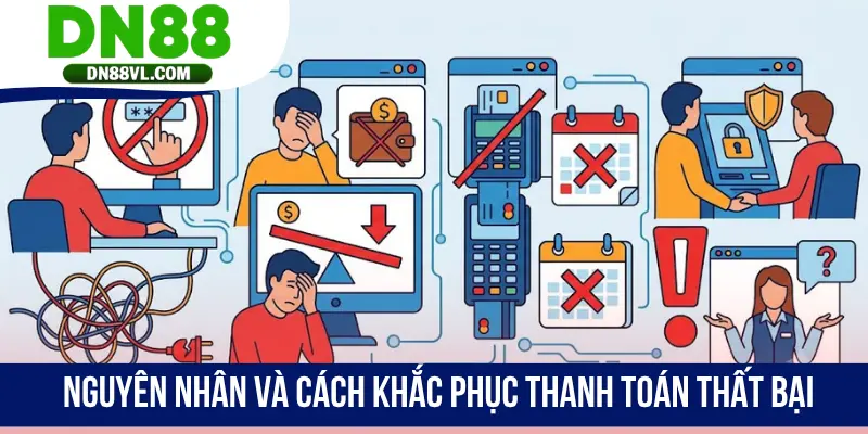 Nguyên nhân và cách khắc phục thanh toán thất bại